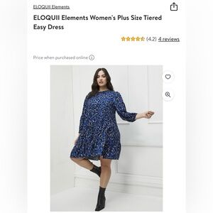 Eloquii Elements tiered dress - size 24